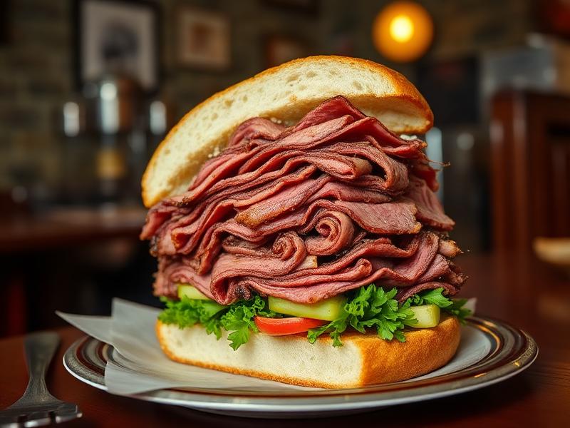 Katz's Delicatessen, a Deli restaurant in Lower East Side, New York